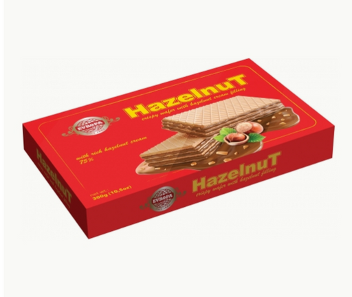 Evropa- Wafers with Hazelnuts 300gr