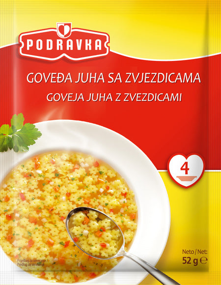 Podravka Vegetable Soup With Pasta Stars 52Gr