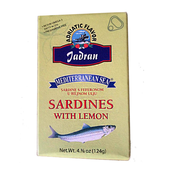 Jadran- Sardines with lemon 124gr