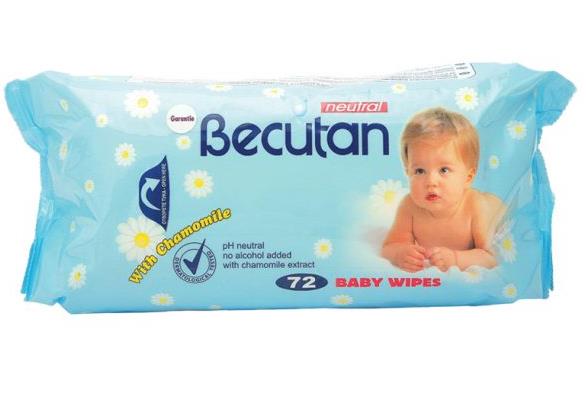 Becutan Baby Wipes With Chamomile / 72pc — BosnaFresh