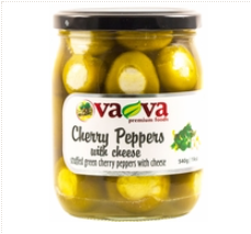 Vava Green Cherry Peppers with Cheese / 540gr